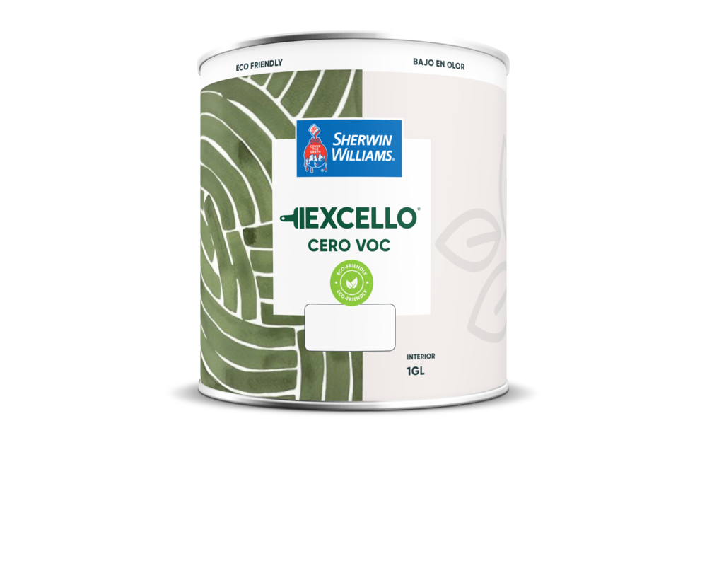 Acabados y Pinturas - Sherwin Williams - Excello Cero VOC Pintura interior con bajo olor, sin químicos y sin complicaciones