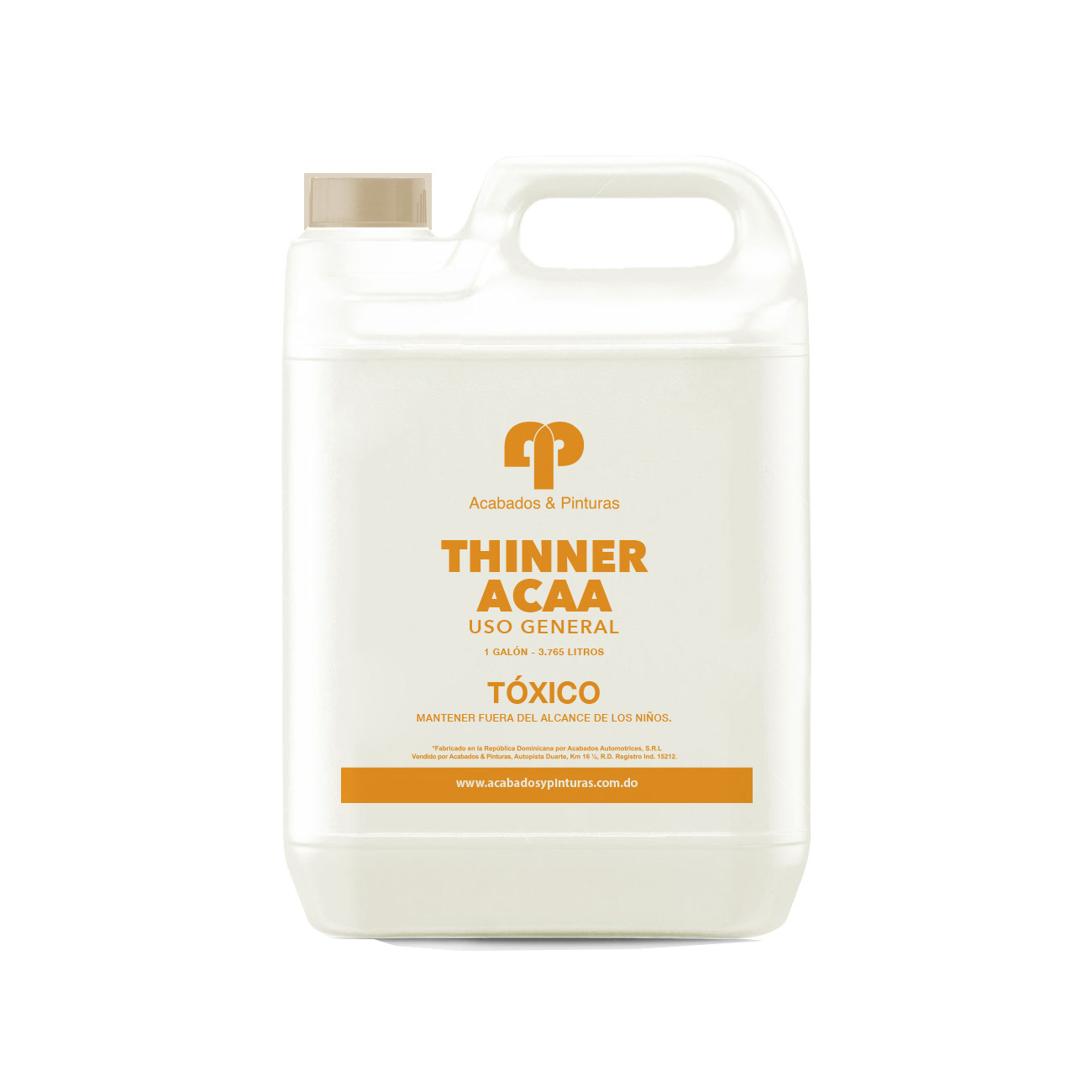 Lata de Pintura Thinner ACAA