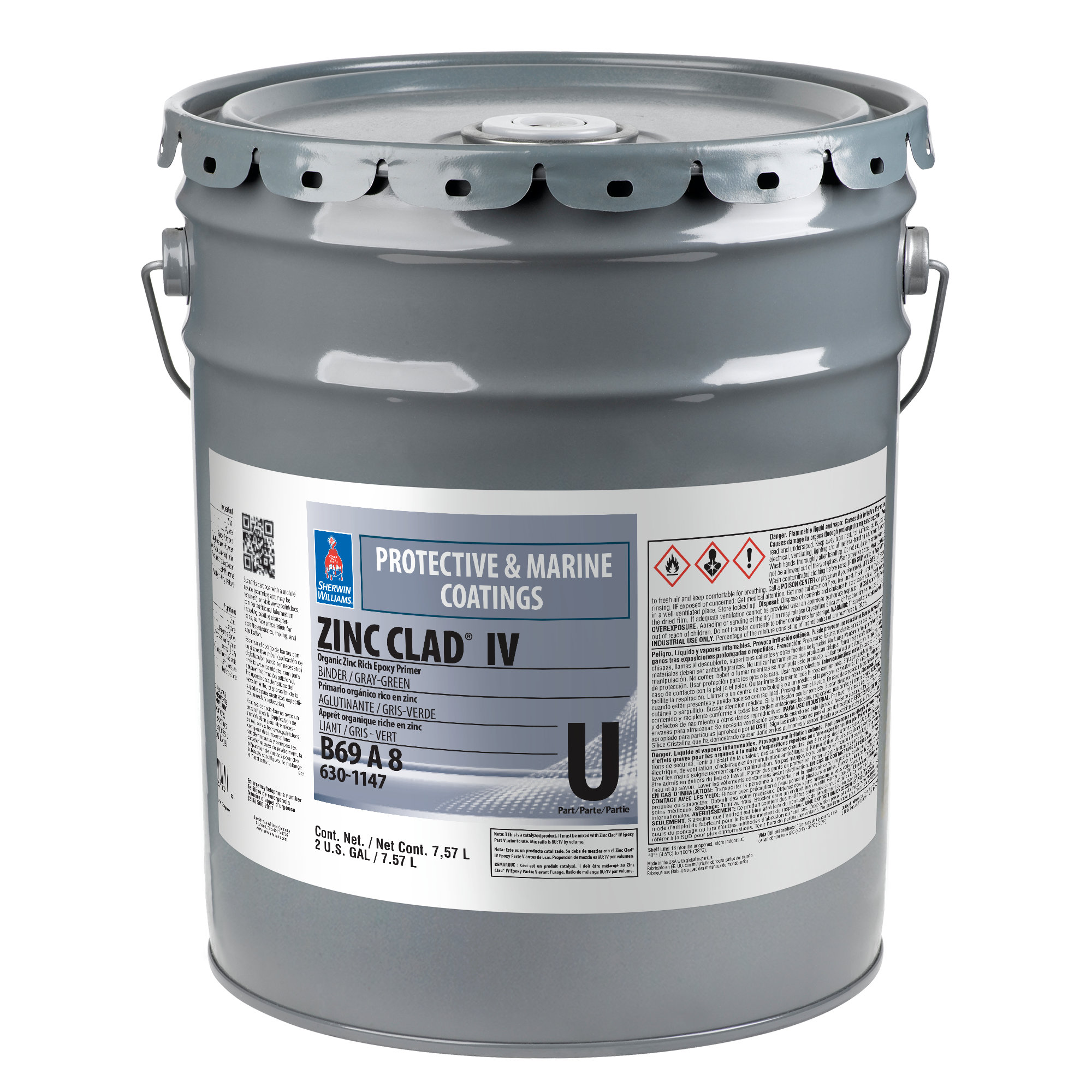 Lata de Pintura Zinc Clad IV