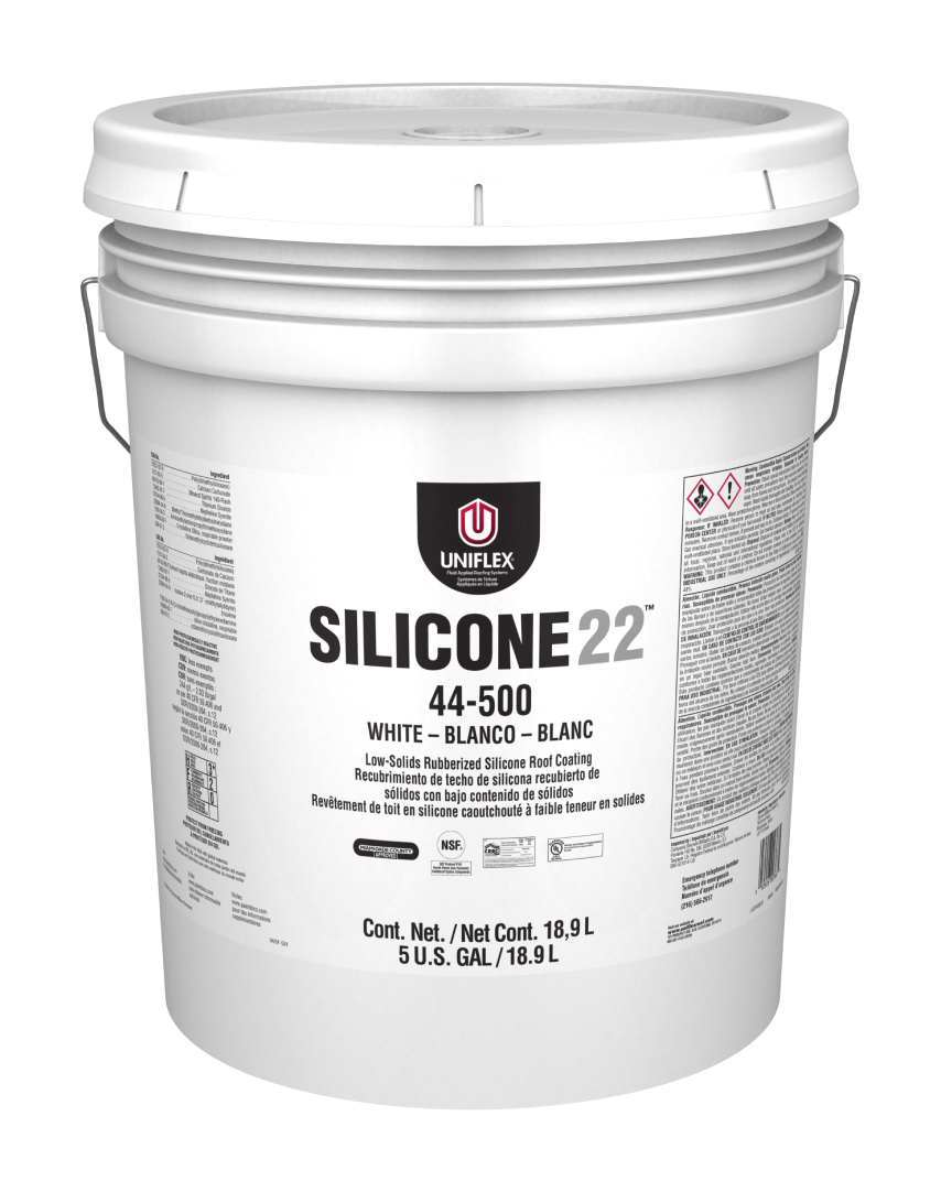 Lata de Pintura UNIFLEX Silicone22 Rubberized Silicone Roof Coating 44-500
