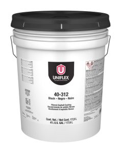 Lata de Pintura UNIFLEX Fibered Black Asphalt Emulsion 40-312